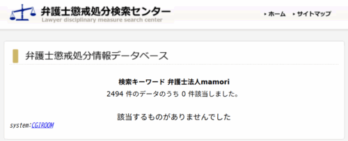 mamoriの懲戒処分