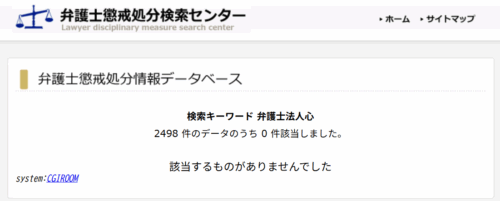 弁護士法人心の懲戒処分