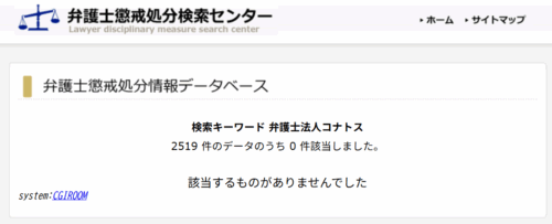 弁護士法人コトナスの懲戒処分
