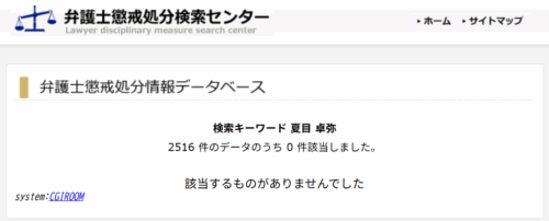 夏目卓弥の懲戒処分